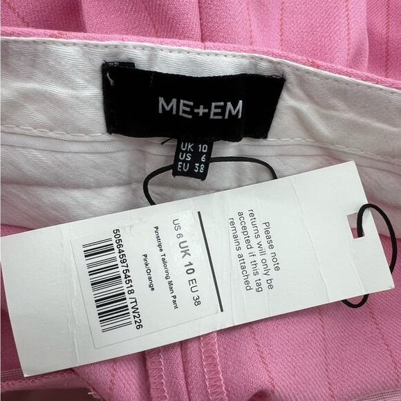 NWT Me + Em Pinstripe Tailoring Man Pant
Pink Orange sz 6 - Picture 3 of 6